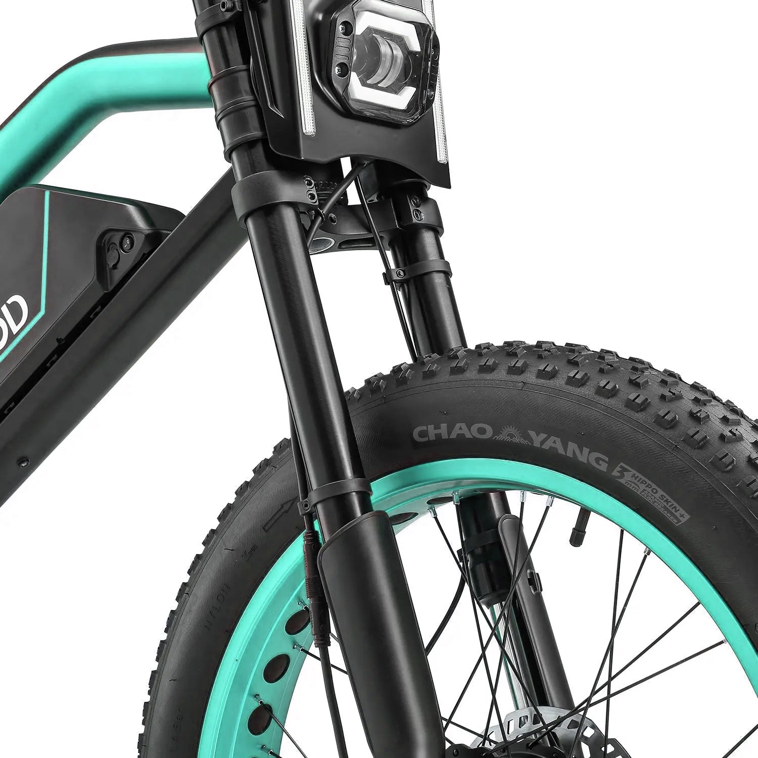 MEELOD Green XT600DL Fat Tire Detail View