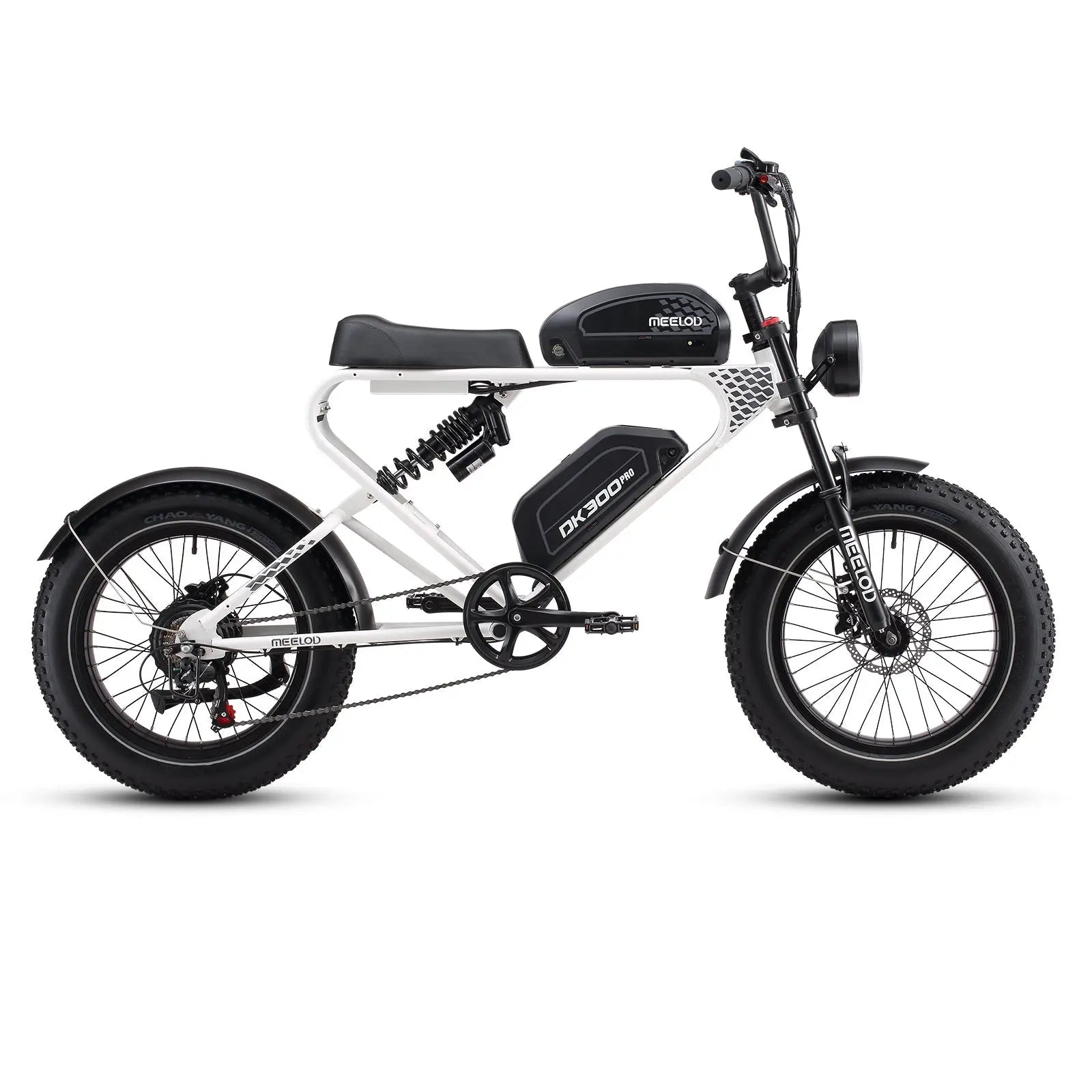 MEELOD White moped style ebike DK300PRO