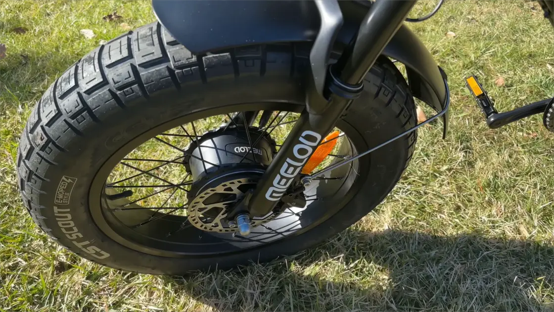Fat tire ebike with advanced battery and powerful motor