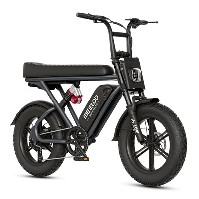 Black Meelod moped style ebike T16