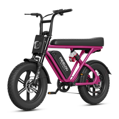 Pink Meelod fat tire ebike T16
